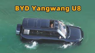 BYD Yangwang U8 a vehicle that can travel in floating water? Emergency flotation demonstration！