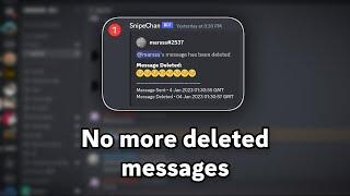 Discord Snipe Bot Edited and Deleted Messages  Tutorial