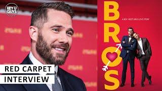 Bros UK Premiere - Luke Macfarlane on character arcs & laughing through sex scenes