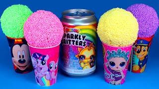 Play Foam Candy Cups Surprise Poopsie Slime Paw Patrol My Little Pony Mickey Mouse Kinder Eggs