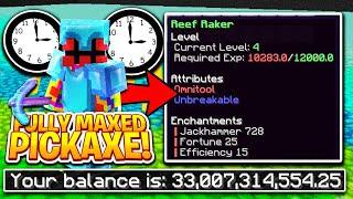 ALMOST FULLY MAXED OUT PICKAXE IN 1 DAY Minecraft Prisons