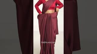 Full Nivi Drape  Saree Draping Style  Easy Saree Draping  Saree Wearing  #shorts