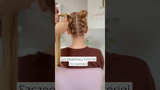 2 koczki idealne na trening lub do szkoły szczegółowy tutuorial na kanale @hairbyJul #fryzury