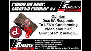 DearSA responds to LFNs Condemning Video about UK grant of R1.2 million...