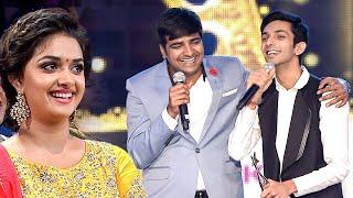 Keerthy Suresh laughed out loud at Sathishs funny counters on Anirudh Ravichander and Hansika