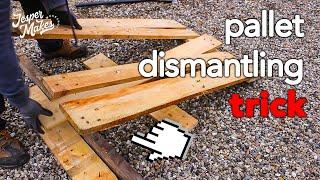 How to dismantle euro pallets EPAL fast - NEW METHOD