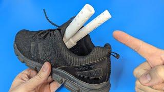 The wise Shoemaker shared a SECRET Insert PVC pipes into shoes and the smell will disappear