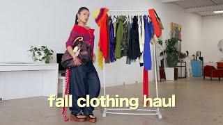 Try On Fall Clothing Haul  wardrobe essentials accessories shoes etc.