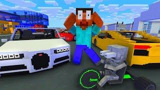 Monster School  RACING CAR Challenge - Minecraft Animation