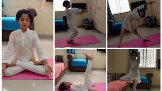 International Yoga Day  Yoga Postures  Yoga Talent of a little girl