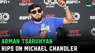 Arman Tsarukyan Michael Chandler has worst IQ in UFC. Why miss 1000 punches and lose fight?