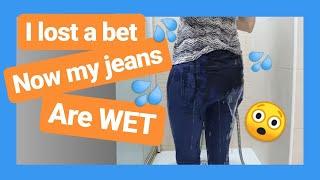 WET JEANS  Me showering wearing jeans 