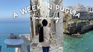 A week in Puglia  Italy  Vlog  let’s discover Monopoli & Polignano a Mare  ️