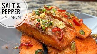 Salt and Pepper Salmon  Easy Crispy Savory And Peppery Salmon Recipe