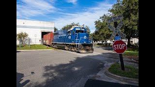 Searchlights and GP40s Local Freight Trains on the Florida East Coast Railway