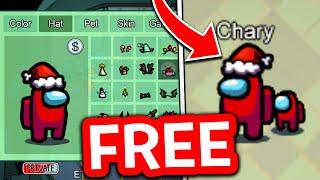 HOW TO GET FREE CHRISTMAS HATS IN AMONG US UNLOCK ALL CHRISTMAS SKINS IN AMONG US iOSANDROIDPC