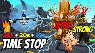 ULTRA STRONG TIME STOP - Upgraded Titan Clockman Large Clock Titan Clock in Toilet Tower defense