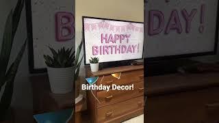 TV Bday banner #birthdaydecor #birthdaydecoration #birthdayparty #eventplanner #decor #partydecor