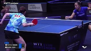 FULL MATCH  Miyuu KIHARA vs SHIN Yubin  WS QF  #WTTLjubljana 2024