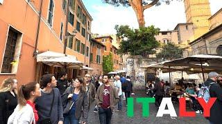 4K ROME in May Exploring Trastevere on Foot Uncover Hidden Gems Italy travel walking Tour