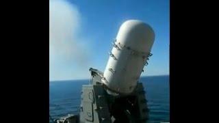 20mm Phalanx CIWS Shooting Down a Missile Improved Version Sparks Fly