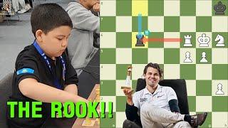 Chú Bé 11 Tuổi Cả Gan Tung Đòn Xe Điên Trước Magnus Carlsen Và Cái Kết... - FIDE Blitz Team 2024