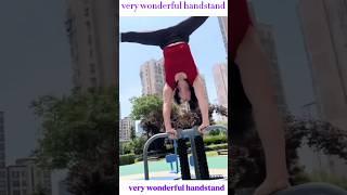 very wonderful handstand #shorts #handstandworkout #gym