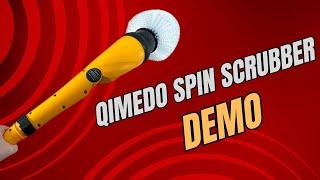 qimedo 1200 RPM Battery Electric Spin Scrubber demo