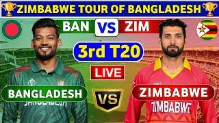 Bangladesh vs Zimbabwe 3rd T20  BAN vs ZIM 3rd T20 Live Score & Commentary