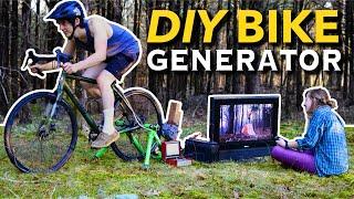 Homemade Bicycle Generator  Burn Calories and Make Electricity