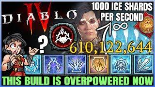 Diablo 4 - New Final BILLION DPS INFINITE FREEZE Best Sorcerer Build - S3 Ice Shards = OP - Guide