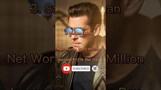 Top 10 Richest Actor In India 2022#richest #actor #in #india #short #video #youtube