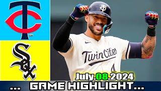 Minnesota Twins vs. Chicago White Sox 070824 Game Highlights  MLB Season 2024