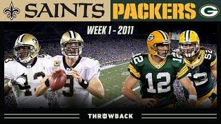 Opening Night Brees & Rodgers High-Scoring Duel  Saints vs. Packers 2011 Week 1