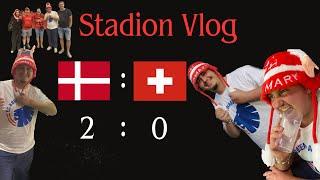 2 Rote Karte  Dänemark gegen Schweiz  Stadion Vlog  Vlogs mit Harun