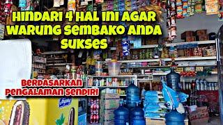 4 Kesalahan Warung Sembako Pemula