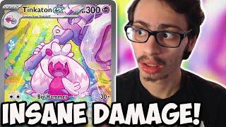 Tinkaton ex Can Do Over 600 DAMAGE Newest HUGE Hand Deck Paldea Evolved PTCGL