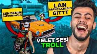 SEN BENİM PATRONUMSUN DİYİP ÇILDIRTTIM D VELET SESİ TROLL PUBG Mobile