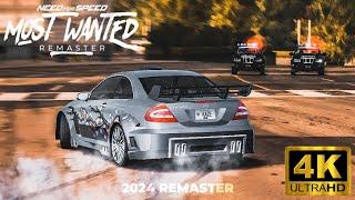 NFS Most Wanted 2024 Remaster  Defeating Blacklist 07 With Brutal Police Chase 4K60FPS