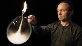 Fire Tornado Inside A Bubble - Amazing Science Experiment