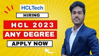 hcl hiring  hcl graduate engineer trainee  how to apply hcl recruitment 2023  hcl tech bee