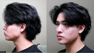 HOW TO MENS WOLF CUT  MULLET HAIRSTYLE cut styling care