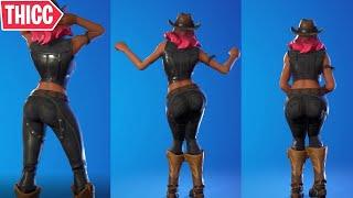 FORTNITE Calamity SKIN SHOWCASED WITH LEGENDARY THICC DANCES   Fortnite Calamidad Bailando