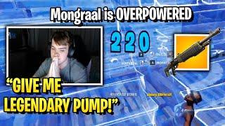 Mongraal Went For A 50 Bomb In Trio Arena With LEGENDARY PUMP