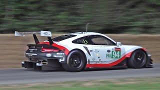 Porsche 911 RSR NA Flat-6 Engine AMAZING Sounds at FOS Goodwood 