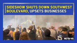 Sideshow shuts down Southwest Blvd. causes issues for locals in Westside KCMO