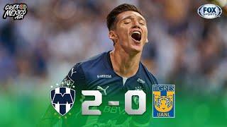 ¡RAYADOS SE IMPUSO EN EL CLÁSICO REGIO  Rayados 2-0 Tigres  LIGA MX