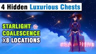 4 Hidden Luxurious Chests  Starlight Coalescence х8 Locations