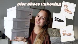 Dior Shoes Unboxing Ballet Flats JAdior Slingbacks and Dway Heeled Sandals