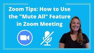 Zoom Tips How to Use the “Mute All” Feature in Zoom Meeting